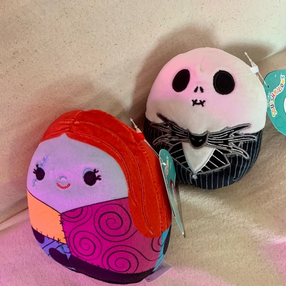 DISNEY SQUISHMALLOWS Jack & Sally 5” The Nightmare Before Christmas NEW w/Tags - Picture 3 of 16